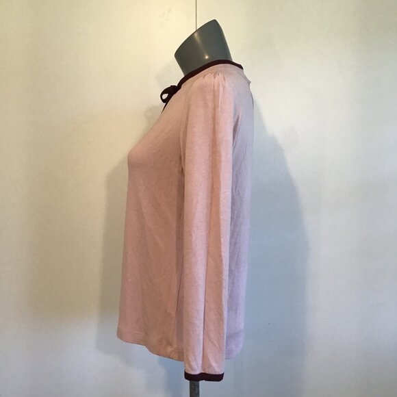 Chima Pink Knit Sweater with Neck Tie Size L - Picture 7 of 14